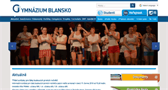 Desktop Screenshot of gymbk.cz