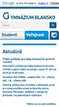 Mobile Screenshot of gymbk.cz