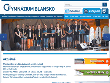 Tablet Screenshot of gymbk.cz